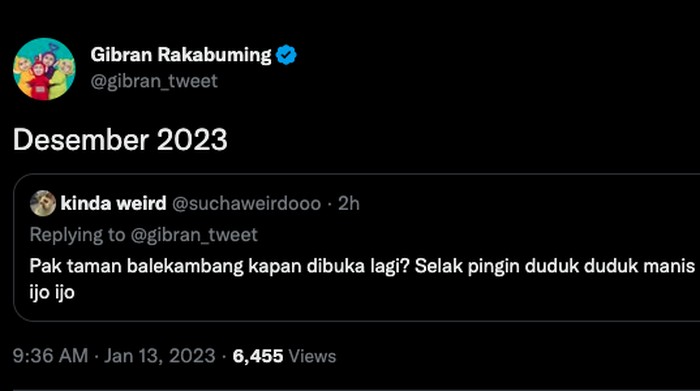Pembukaan Taman Balekambang, Solo.