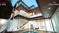 Rumah Verrel Bramasta tersebut disebut-sebut senilai Rp 700 juta. Rumahnya dilengkapi dengan berbagai fasilitas, termasuk lift, kolam renang dan dapur mewah. Foto: YouTube