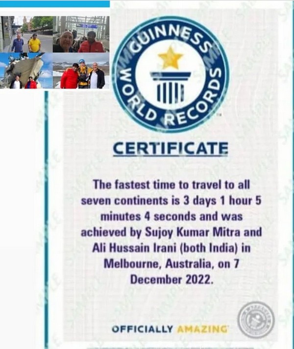 Salah satu peserta, Ali Irani membagikan dalam Instagramnya sertifikat yang dikeluarkan Guinness World Record. Salah satu peserta, Ali Irani membagikan dalam Instagramnya sertifikat yang dikeluarkan Guinness World Record.