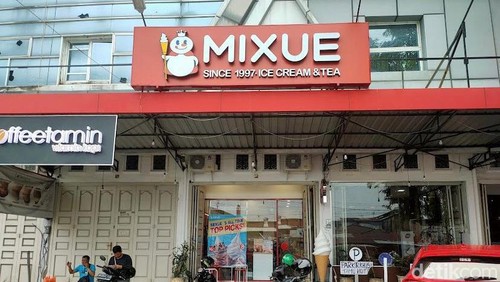 Gerai Mixue di Medan.