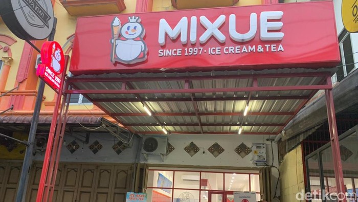 Gerai Mixue di Medan.
