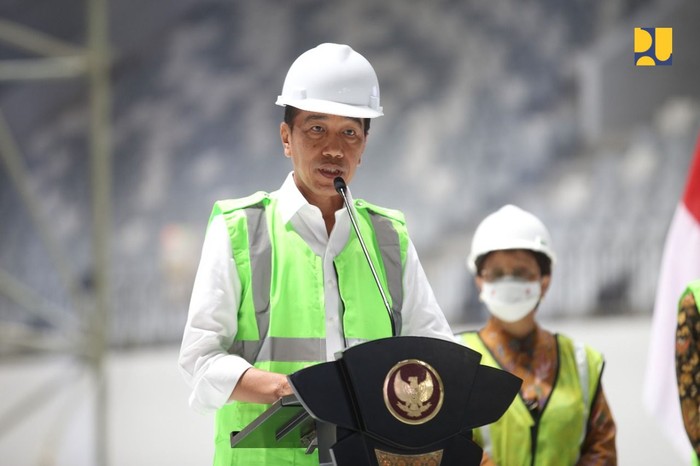 Topping Off Indoor Multifunction Stadium (IMS) yang berada Kawasan Gelora Bung Karno (GBK)