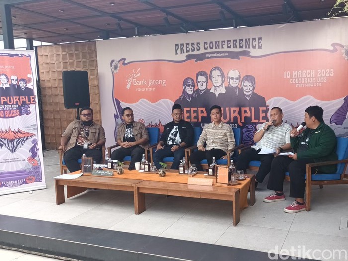 Jumpa pers konser Deep Purple di Solo, Jumat (13/1/2023).