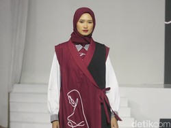 6 Koleksi Busana Muslim Hannie Hananto di Jakarta Fashion Trend 2023