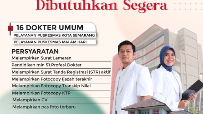 Lowongan dokter di Semarang.