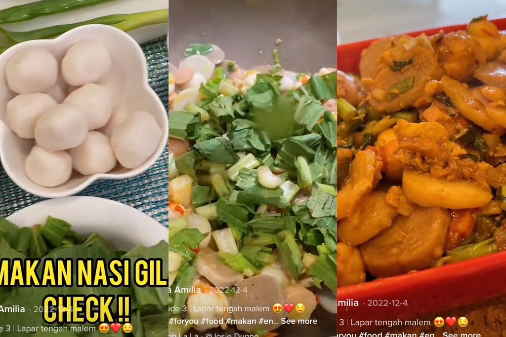 Masakan Rieta Amilia yang sederhana namun rasanya lezat.
