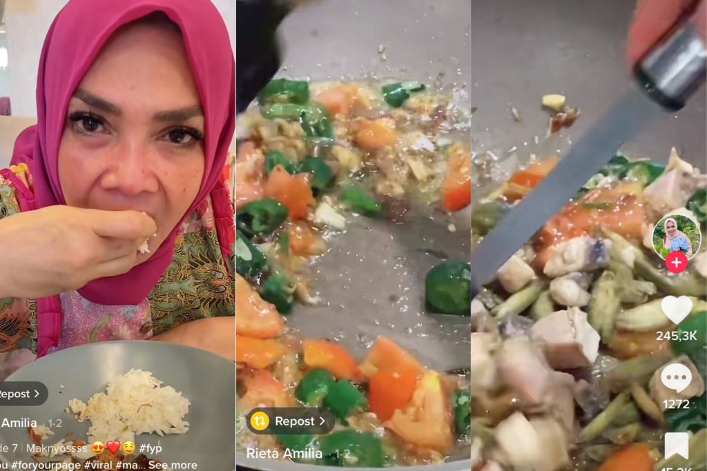 Masakan Rieta Amilia yang sederhana namun rasanya lezat.