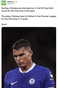 Meme kocak Chelsea kalah dari Fulham.