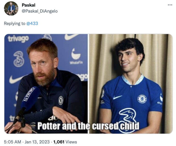 Meme kocak Chelsea kalah dari Fulham.