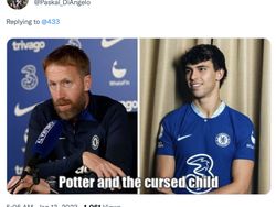 Meme Chelsea Hancur Lebur, Joao Felix Kartu Merah dan Teriakan Potter Out!