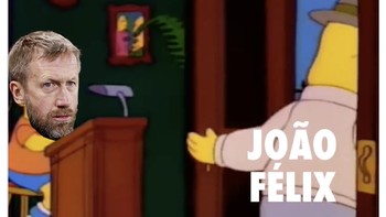 Meme Chelsea hancur diasuh Potter dan Felix yang tidak membantu apapun di laga perdananya. Foto: Twitter