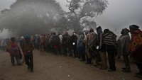 Gelombang dingin yang parah telah melanda banyak wilayah di India utara. (Pankaj Nangia/Getty Images)  