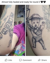 Untuk membuat sebuah tato, butuh konsep dan eksekusi yang tepat. Kalau tidak, jadinya bisa gagal... kayak tato-tato ini.