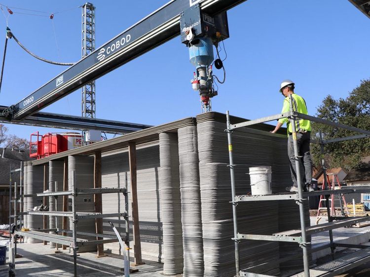 Wow! Gedung Dua Lantai Dibangun Pakai 3D Printer