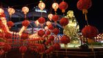 Wow, 2.023 Lampion Hiasi Vihara di Sungai Raya Kalbar