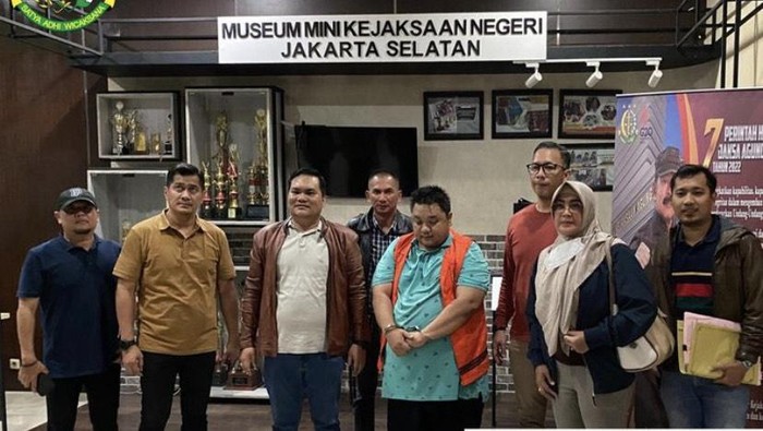 Agung Sulaksana, terpidana korupsi berhasil diamankan.
