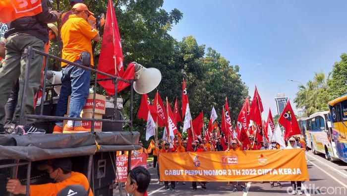 Demo Buruh di Akhir Pekan Tolak Perppu Ciptaker