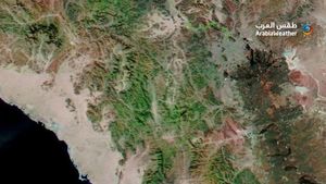 Foto Wajah Baru Arab Saudi yang Menghijau dari Satelit