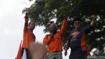 Massa Partai Buruh Menyemut di Patung Kuda