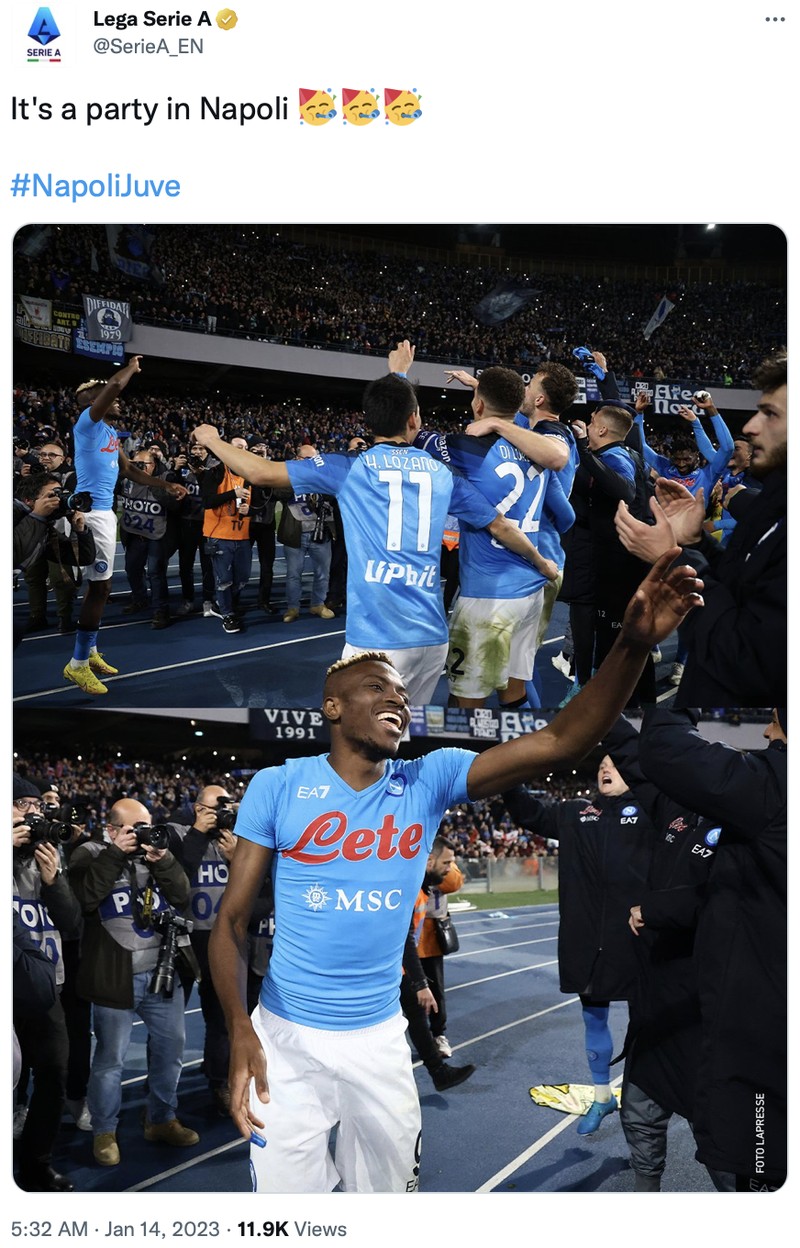 Meme Juventus kalah telak dikalahkan Napoli