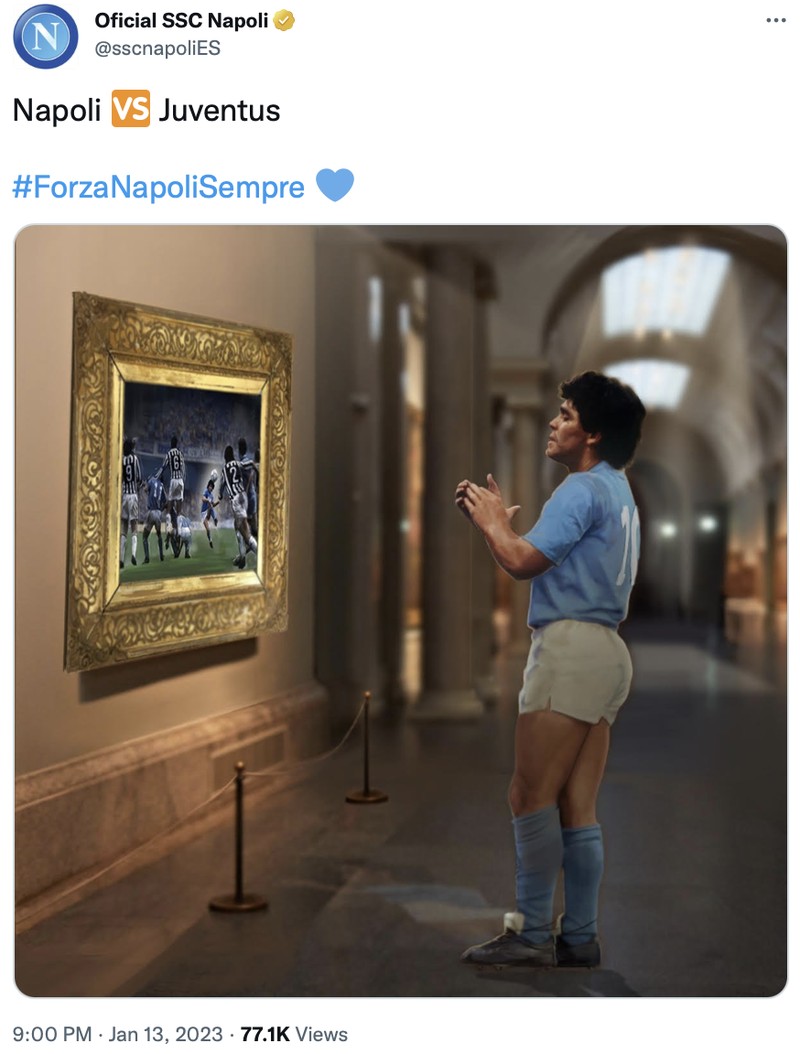 Meme Juventus kalah telak dikalahkan Napoli