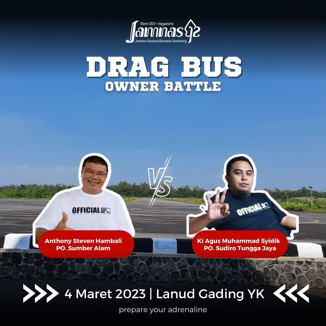 Adu drag bus bos PO Sumber Alam dan PO Sudiro Tungga Jaya