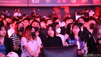Grand final M4 Mobile Legends sedang dilaksanakan hari ini, 15 Januari 2023. Foto: (Bagas/detikINET).