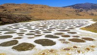 Endapan ini nantinya menghasilkan jalan setapak yang berkilauan yang bisa dilewati lho! Endapan itu berwarna kuning, putih, hijau atau biru. Getty Images/iStockphoto/Nalidsa Sukprasert