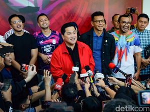 Tiba di KLB PSSI, Erick Thohir: Ada Waktunya Nanti