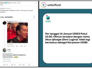 Fakta-fakta Pegawai UNIBI Bandung Undur Diri Usai Umpat Jokowi