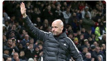 Akun ini menyebut sampai tidak percaya MU menjadi sehebat ini di bawah asuhan Ten Hag. Foto: Twitter