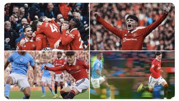 Alejandro Garnacho yang semalam tampil impresif menyebut this city is our city atau kota ini (Manchester) adalah kota kita. Foto: Twitter