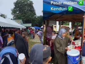 Makanannya Beragam, Resepsi Pernikahan Ini Jadi Mirip Pasar Malam