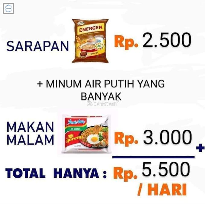 Tutorial Hidup Irit, Beli Makanan Cuma Rp 5 Ribuan Per Hari!