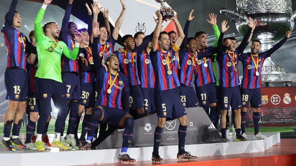 Barcelona Juara Piala Super Spanyol Usai Kalahkan Real Madrid