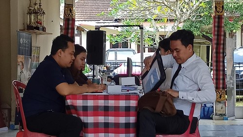 Suasana rekrutmen CPMI kapal pesiar yang diselenggarakan PT fasilitasi Disnakertrans Tabanan PT BPCD dan difasilitasi Disnakertrans Tabanan pada Juli 2022 lalu.