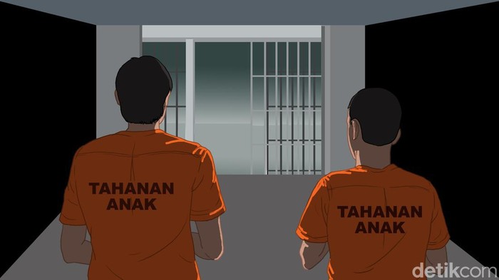 Ilustrasi anak berhadapan dengan hukum