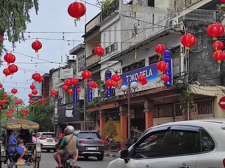 Kawasan Heritage Gajah Mada Denpasar Bersolek Jelang Imlek 2023