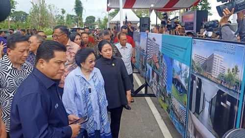 Menteri BUMN Erick Thohir menargetkan pembangunan Rumah Sakit Internasional Bali di KEK Sanur kelar pada November 2023.