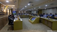 Begini suasana rake Kemenkumham dan Komite I DPD RI.