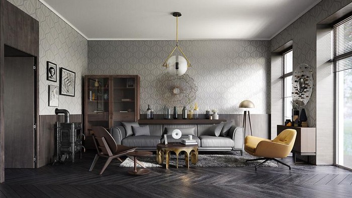Desainer HomeAdvisor membuat proyek dimana mereka menggambarkan desain interior ruang tamu di Eropa berkembang selama lebih dari 600 tahun terakhir.