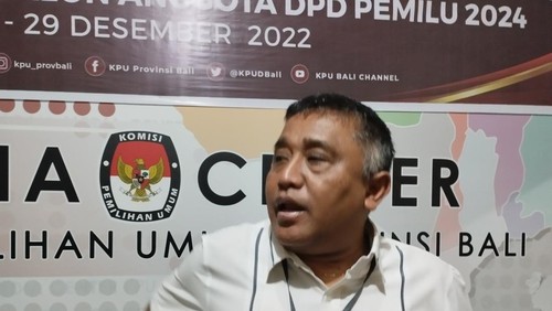Ketua KPU Bali, Gede Agung Lidartawan, Senin (16/1/2023)