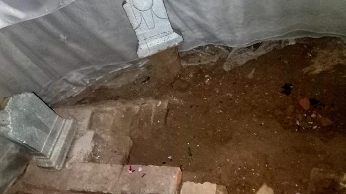 Kondisi makam keramat di Majalengka yang diduga dirusak