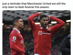 Arsenal Pecundangi Spurs, Netizen: Ditunggu Manchester United