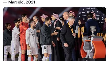 Akun ini mengingatkan nasihat dari Marcelo bahwa Real Madrid akan kembali usai dikalahkan Barcelona. Foto: Twitter