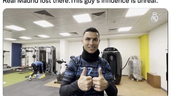 Nah, ada juga yang menghubungkan kedatangan Cristiano Ronaldo baru-baru ini ke Madrid sebagai penyebab kealahan. Foto: Twitter