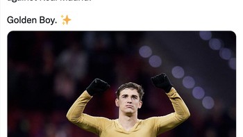 Gavi banjir pujian sebagai pemain termuda yang mencetak gol di final Piala Super Spanyol. Foto: Twitter