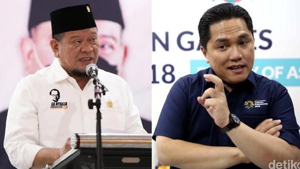 Potret Erick Thohir dan La Nyalla, Dua Kandidat Kuat Calon Ketua PSSI