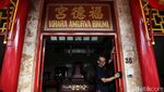 Potret Vihara Amurva Bhumi Jatinegara Bersolek Jelang Imlek