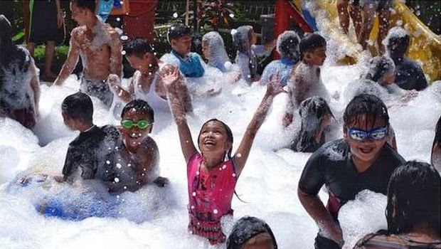 Tempat outing di Badung, Taman Segara Madu Waterpark.